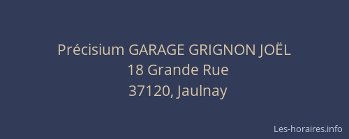 Précisium GARAGE GRIGNON JOËL
