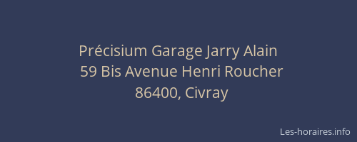 Pr&eacute;cisium Garage Jarry Alain