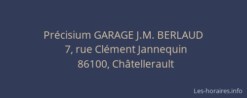 Pr&eacute;cisium GARAGE J.M. BERLAUD