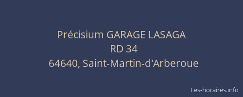 Pr&eacute;cisium GARAGE LASAGA