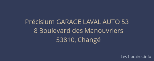 Pr&eacute;cisium GARAGE LAVAL AUTO 53