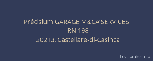 Précisium GARAGE M&CA'SERVICES