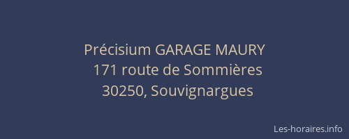 Pr&eacute;cisium GARAGE MAURY