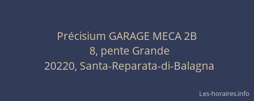 Pr&eacute;cisium GARAGE MECA 2B