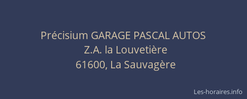 Pr&eacute;cisium GARAGE PASCAL AUTOS