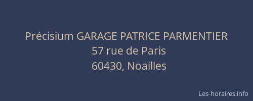 Précisium GARAGE PATRICE PARMENTIER