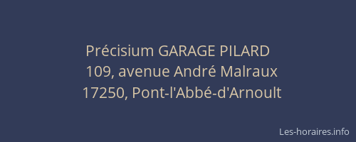 Pr&eacute;cisium GARAGE PILARD