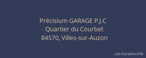 Précisium GARAGE P.J.C