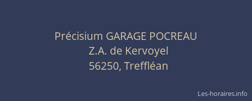 Pr&eacute;cisium GARAGE POCREAU