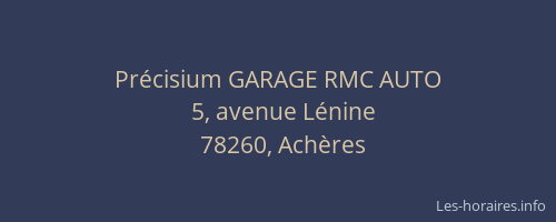 Précisium GARAGE RMC AUTO