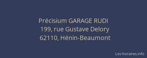 Précisium GARAGE RUDI