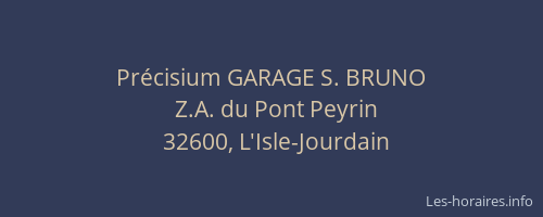 Pr&eacute;cisium GARAGE S. BRUNO