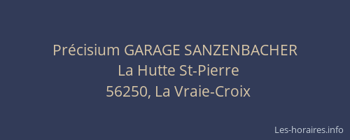 Pr&eacute;cisium GARAGE SANZENBACHER