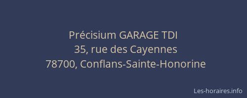 Pr&eacute;cisium GARAGE TDI