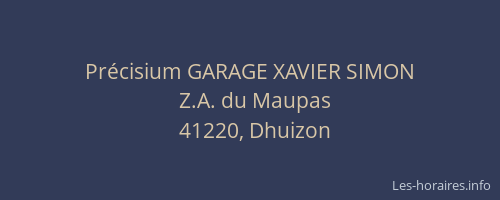 Pr&eacute;cisium GARAGE XAVIER SIMON