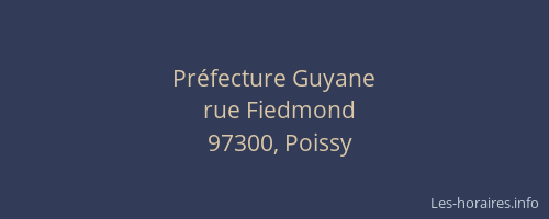 Préfecture Guyane