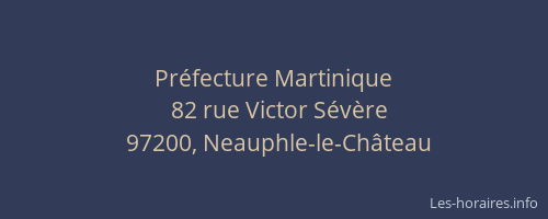 Pr&eacute;fecture Martinique