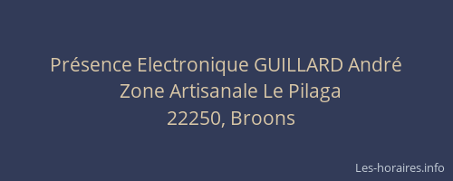Présence Electronique GUILLARD André