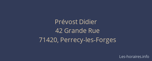 Pr&eacute;vost Didier