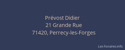 Pr&eacute;vost Didier