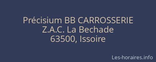 Précisium BB CARROSSERIE