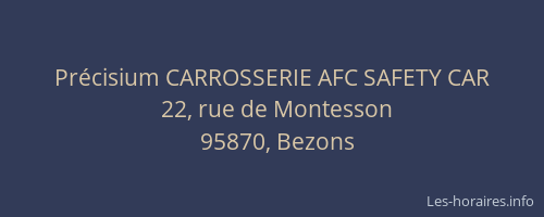 Précisium CARROSSERIE AFC SAFETY CAR
