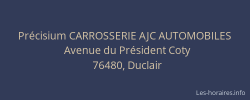 Précisium CARROSSERIE AJC AUTOMOBILES