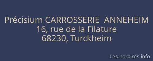 Précisium CARROSSERIE  ANNEHEIM