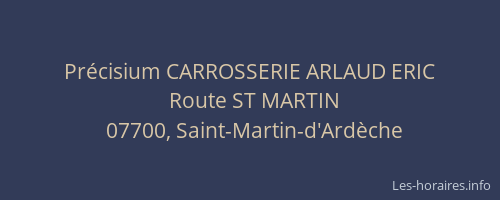 Précisium CARROSSERIE ARLAUD ERIC
