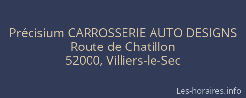 Précisium CARROSSERIE AUTO DESIGNS