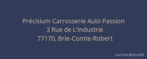 Précisium Carrosserie Auto Passion