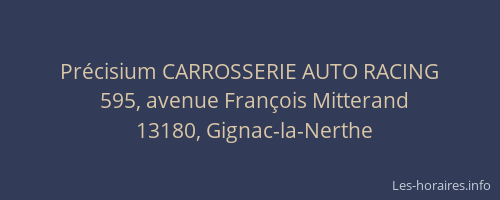 Précisium CARROSSERIE AUTO RACING