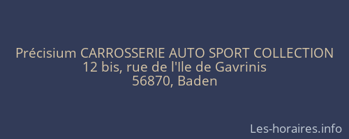 Précisium CARROSSERIE AUTO SPORT COLLECTION