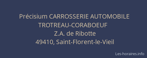Précisium CARROSSERIE AUTOMOBILE TROTREAU-CORABOEUF