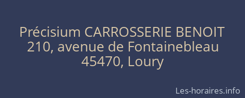 Précisium CARROSSERIE BENOIT