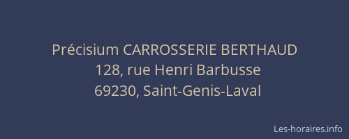 Précisium CARROSSERIE BERTHAUD