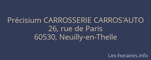 Précisium CARROSSERIE CARROS'AUTO