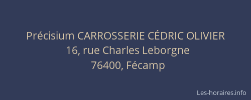Précisium CARROSSERIE CÉDRIC OLIVIER