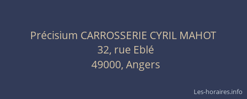 Précisium CARROSSERIE CYRIL MAHOT