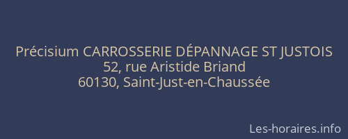 Précisium CARROSSERIE DÉPANNAGE ST JUSTOIS