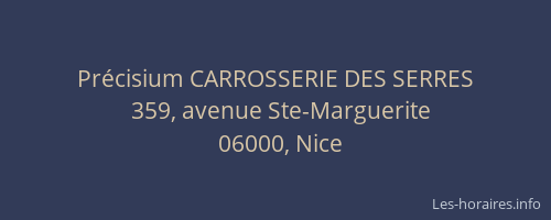 Précisium CARROSSERIE DES SERRES