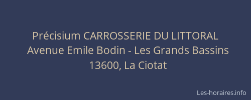 Précisium CARROSSERIE DU LITTORAL