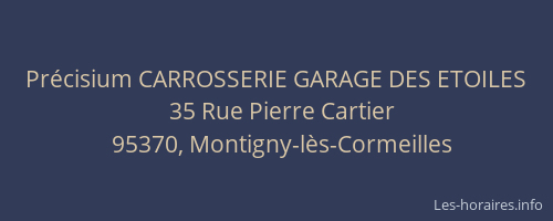 Précisium CARROSSERIE GARAGE DES ETOILES