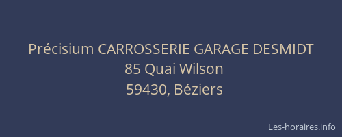 Précisium CARROSSERIE GARAGE DESMIDT