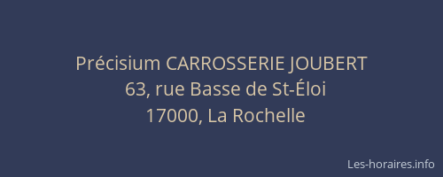 Précisium CARROSSERIE JOUBERT