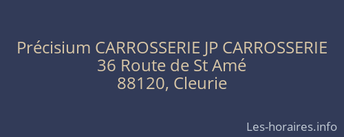 Précisium CARROSSERIE JP CARROSSERIE