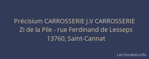 Précisium CARROSSERIE J.V CARROSSERIE