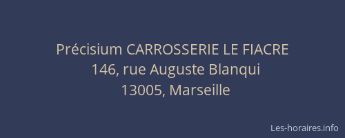 Précisium CARROSSERIE LE FIACRE