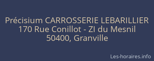Précisium CARROSSERIE LEBARILLIER