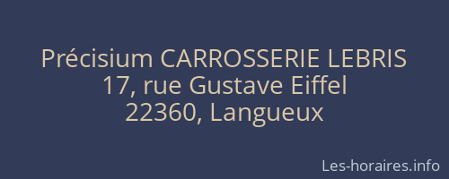 Précisium CARROSSERIE LEBRIS